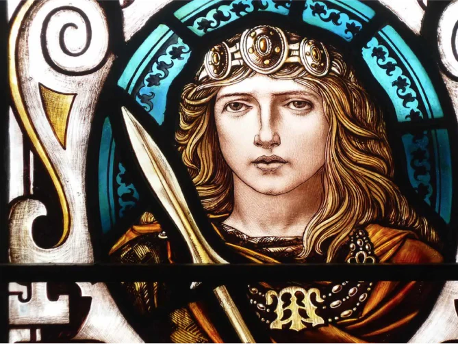Boadicea the Victorious markasına ilham veren savaşçı Kraliçe Boadicea illüstrasyonu