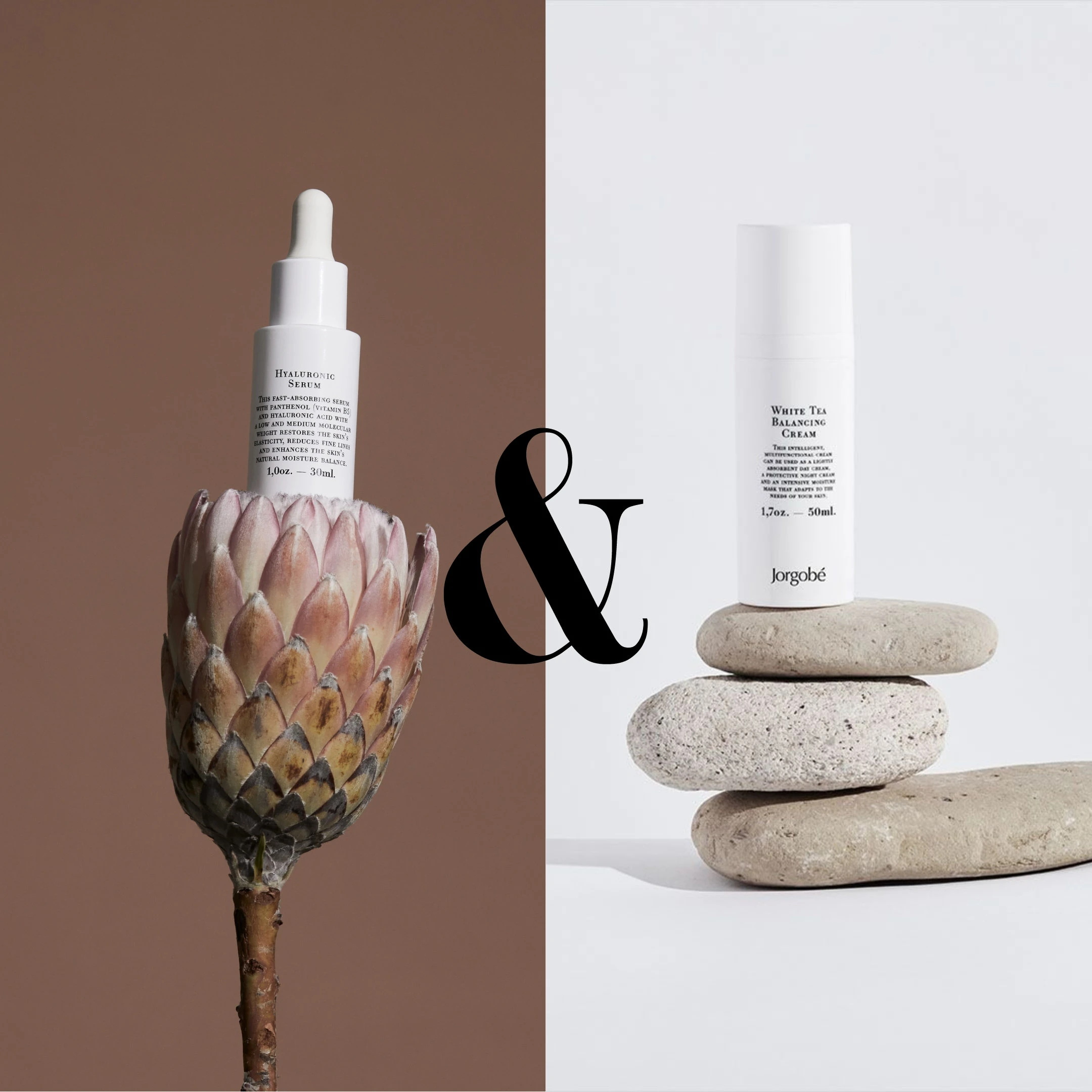 Jorgobé Nem Seti - Hyaluronic Serum & White Tea Balancing Cream