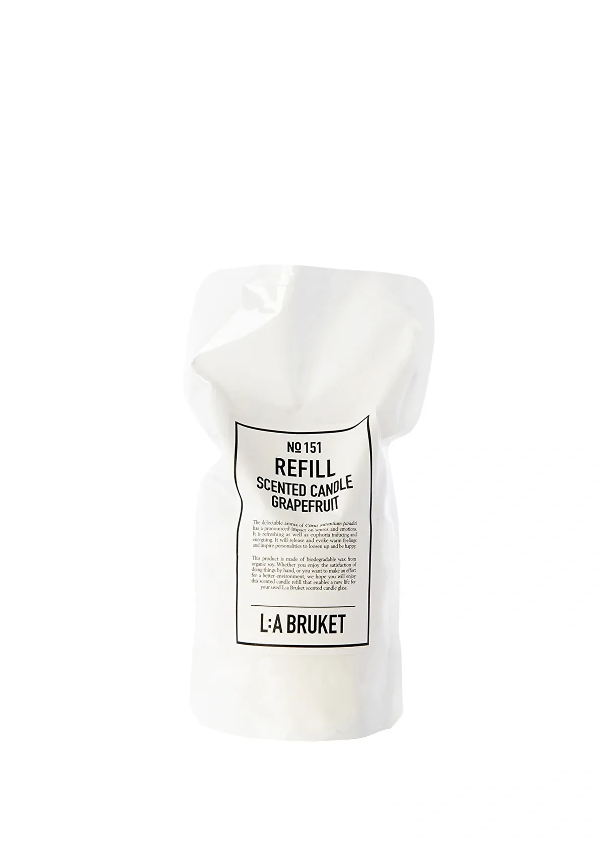 L:A Bruket Refill Scented Candle Grapefruit