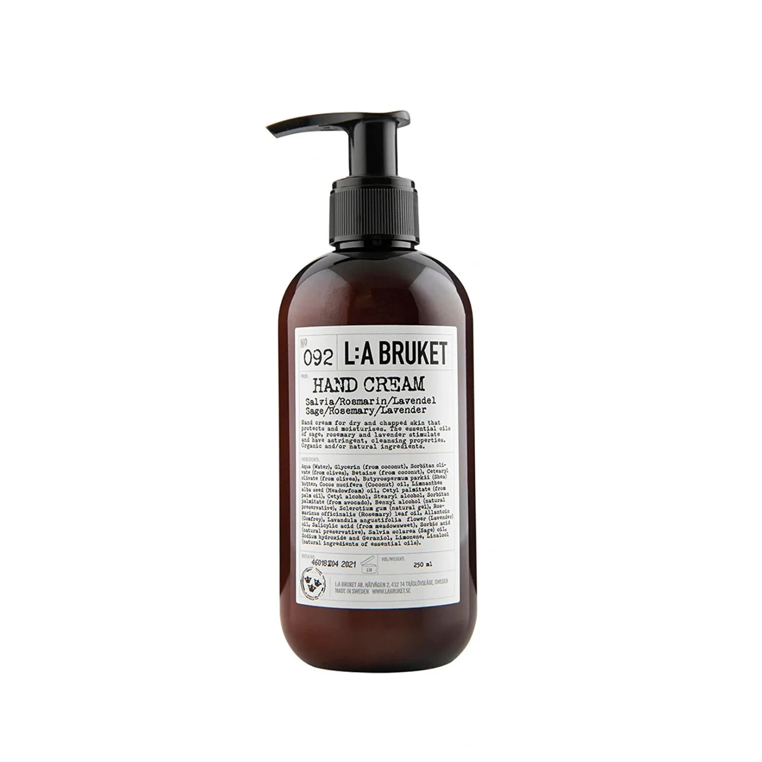 L:A Bruket Hand Cream Sage / Rosemary / Lavender 240 ml