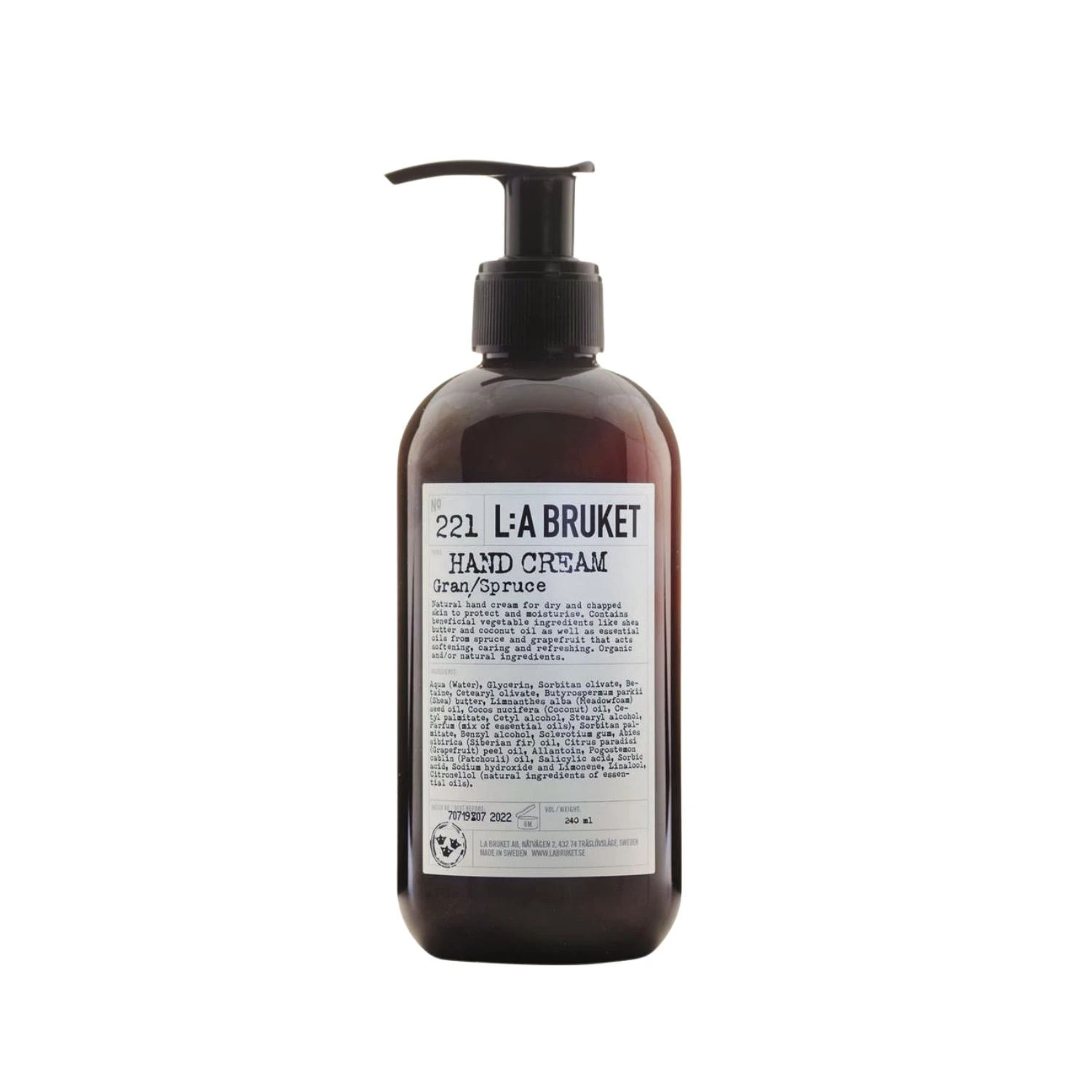L:A Bruket Hand Cream Spruce 240 ml