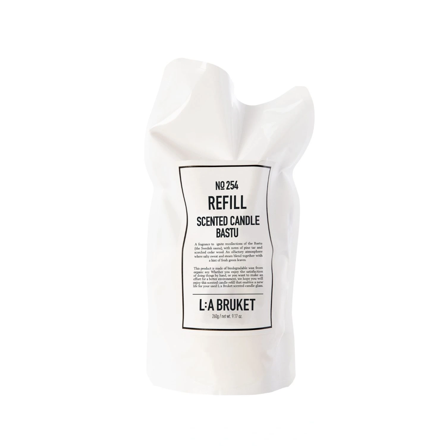 L:A Bruket Refill Scented Candle Bastu 260 gr