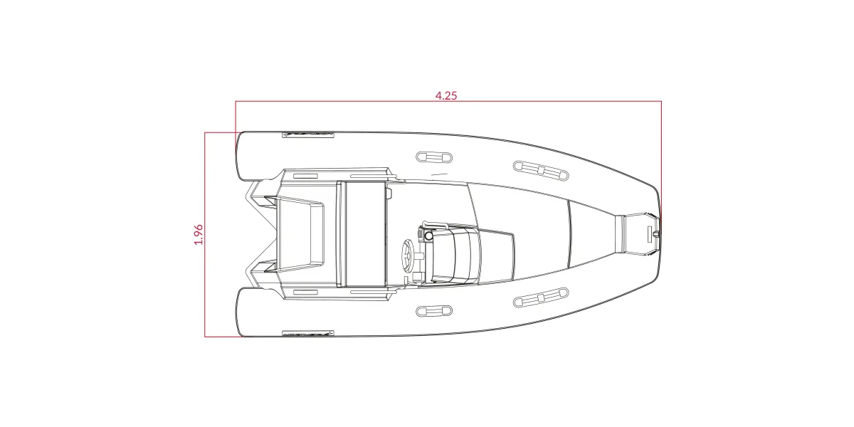 NorthStar Axis 4.2 ölçülü üst görünüm