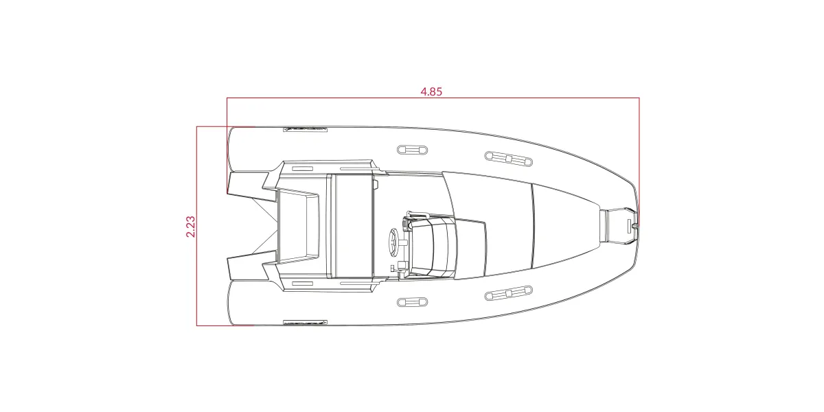 NorthStar Axis 4.8 ölçülü üst görünüm