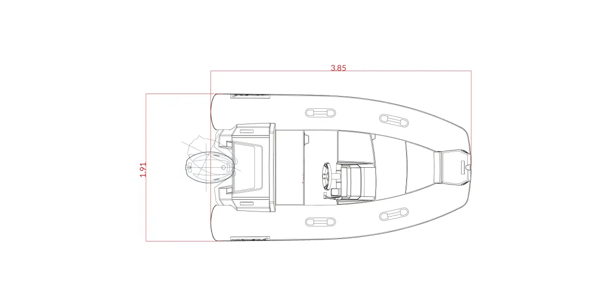 NorthStar Axis 3.8 ölçülü üst görünüm