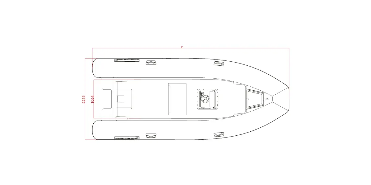 NorthStar Core 5.4 ölçülü üst görünüm