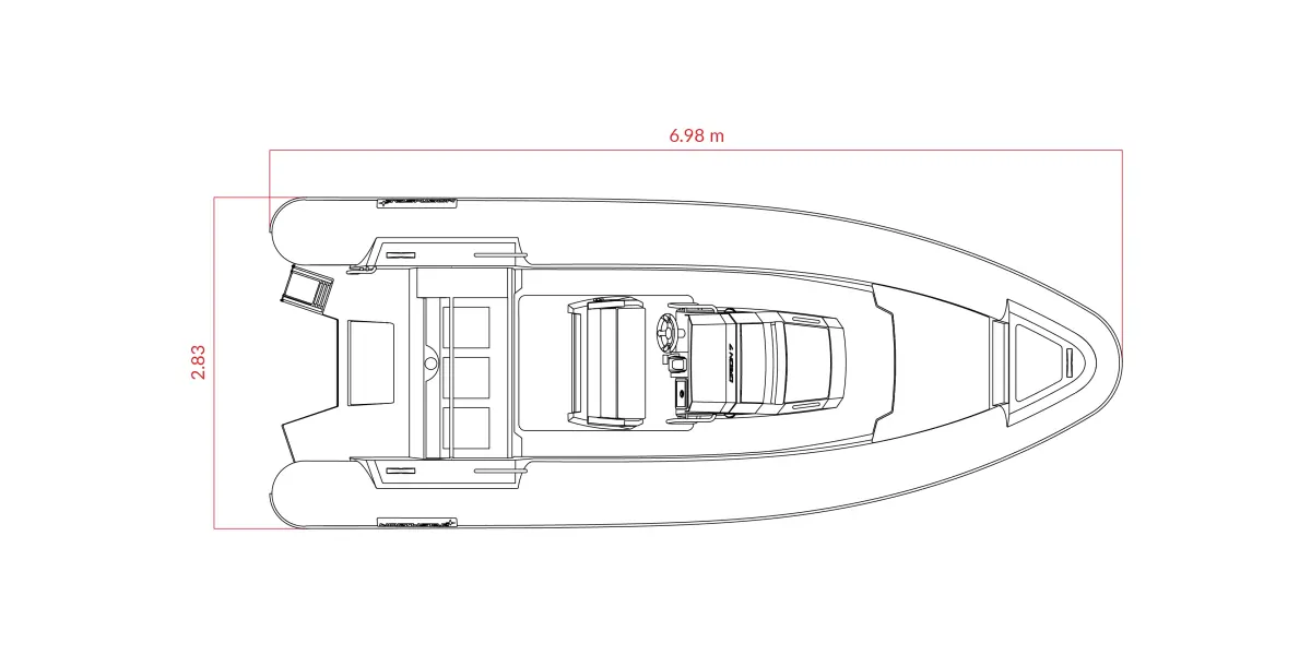 NorthStar Orion 7 ölçülü üst görünüm