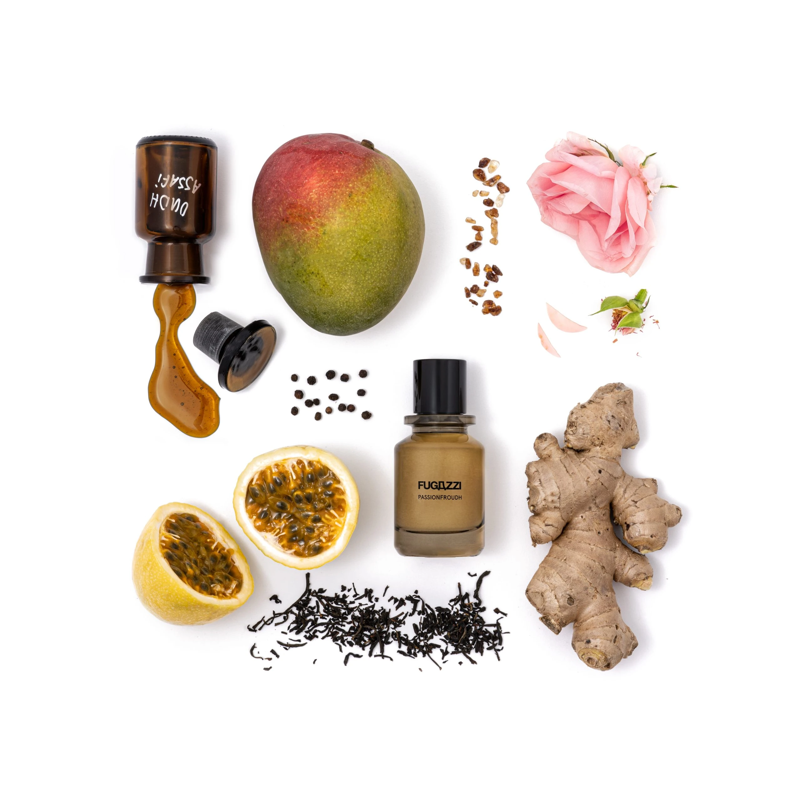 Fugazzi Passionfroudh meyveli oud niş parfüm şişesi