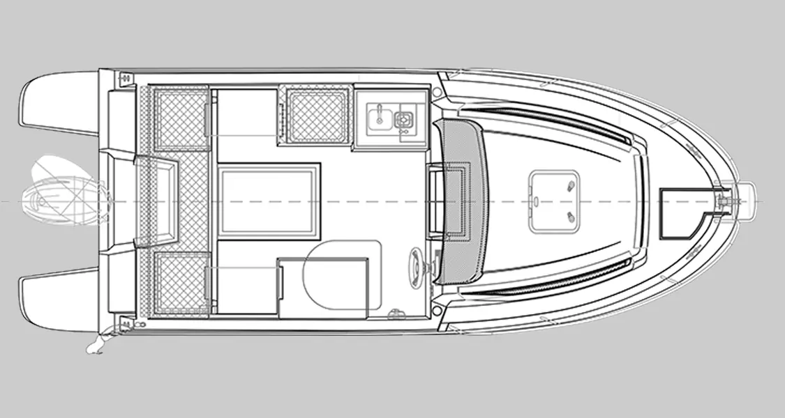 Safter 495 Cabin Cruiser çizim
