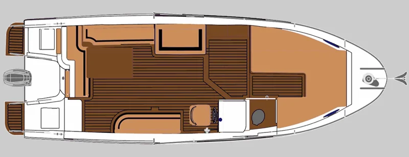 Safter 680 Cabin Cruiser çizim
